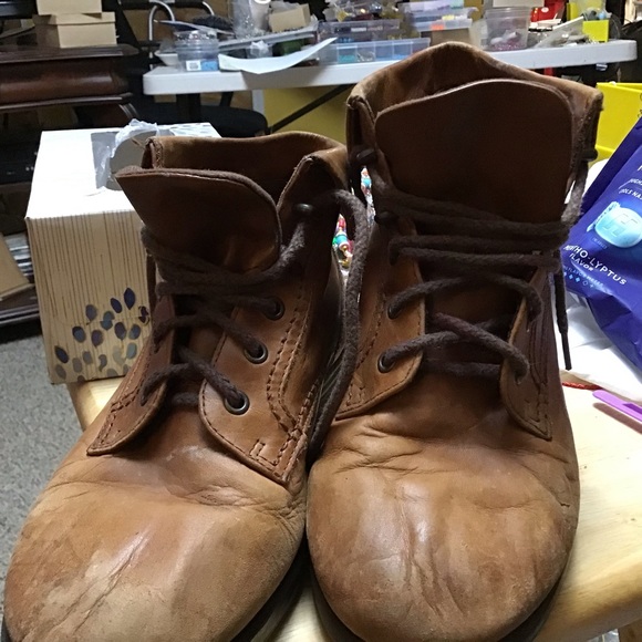 EARTH SPIRIT women’s ankle boots sz 6 TAN - Picture 1 of 9
